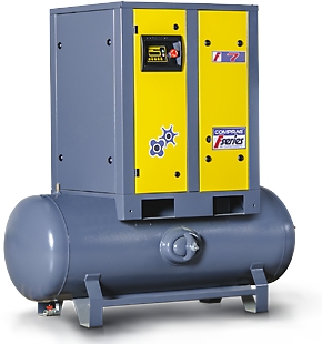 Qəbuledici çən üzərində, kəmər ötürücülü F-Seriyalı Vintli Kompressorlar